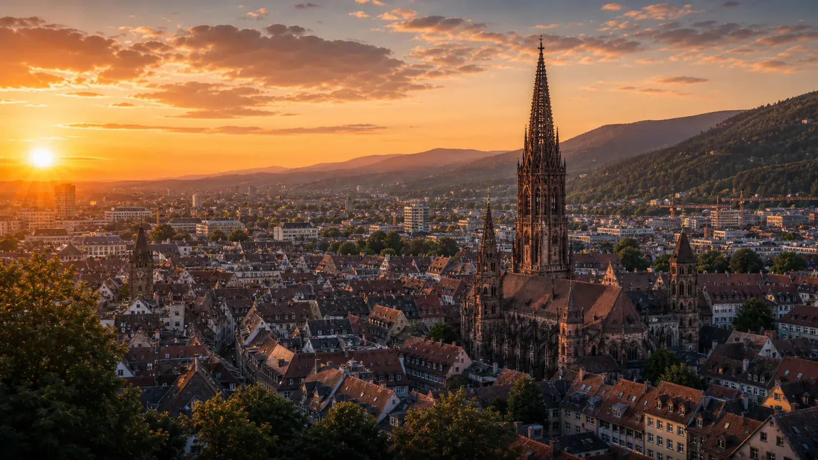 Stadtansicht Freiburg im Breisgau