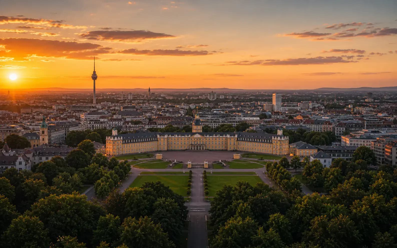 Stadtansicht Karlsruhe